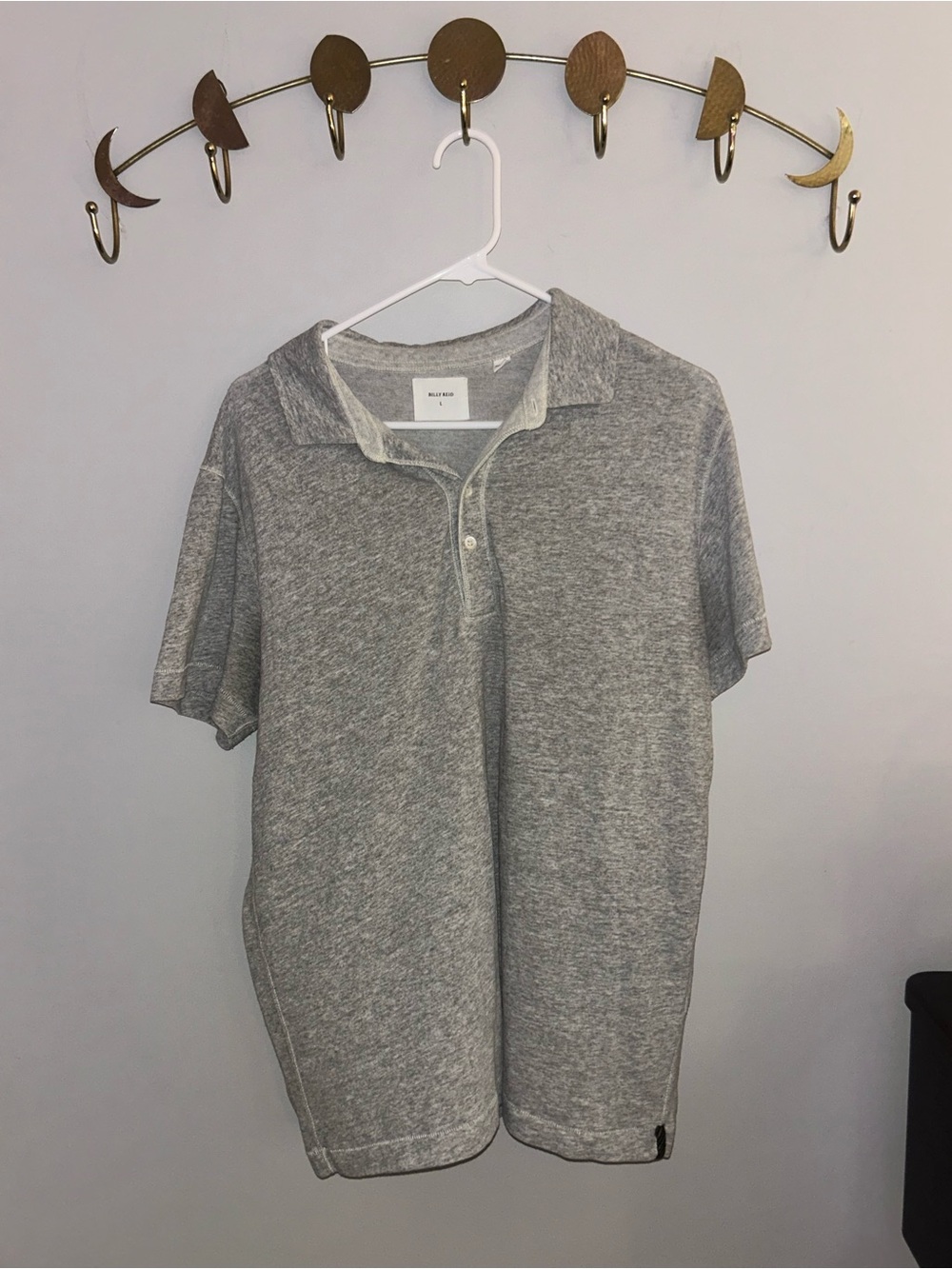 Billy Reid Pensacola Polo — Grey